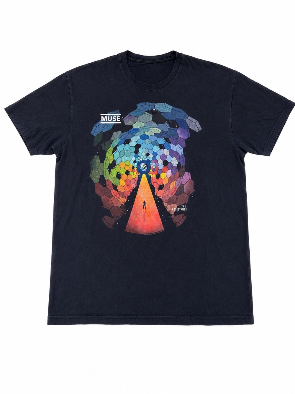 Muse The Resistance Tour 2010 Black Graphic Band T-Shirt Adult XL Concert Tee